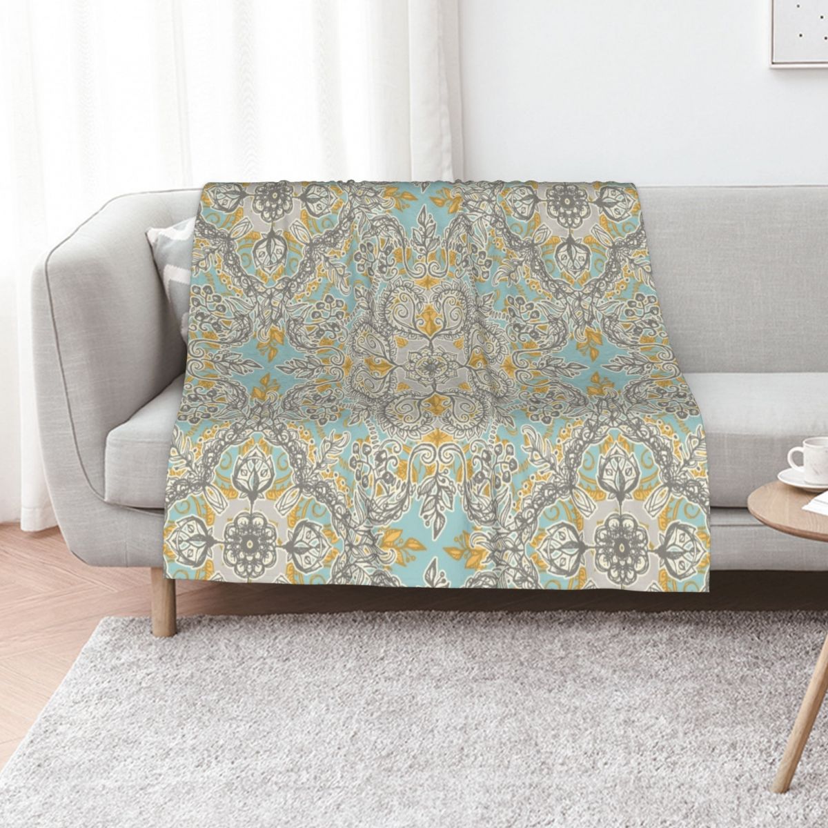 Neutral Throw Blanket - Coperta in tessuto morbido dai colori