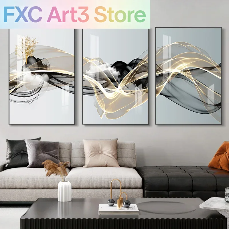 Home Decor Unique Items - Set di 3 Quadri Senza Cornice,