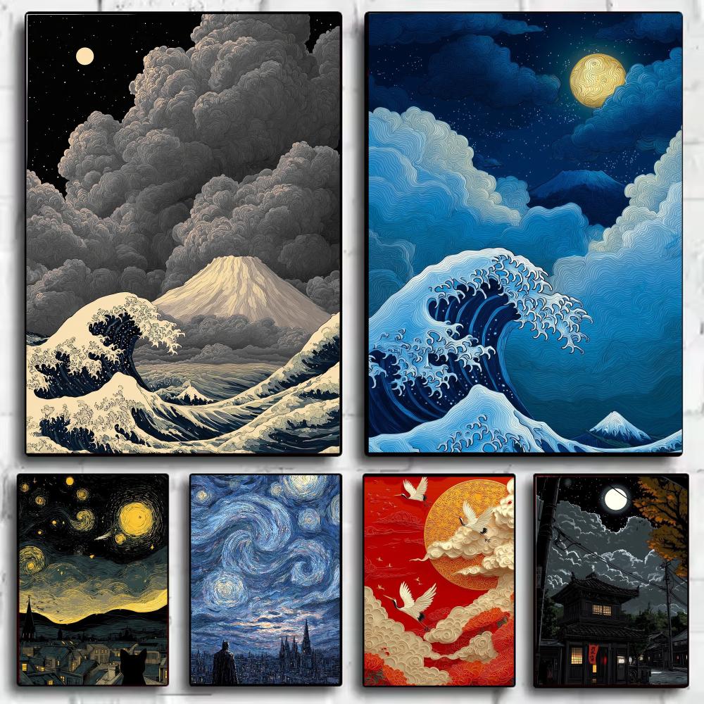 Home Decor Japandi Style - Poster in stile Japandi con motivo