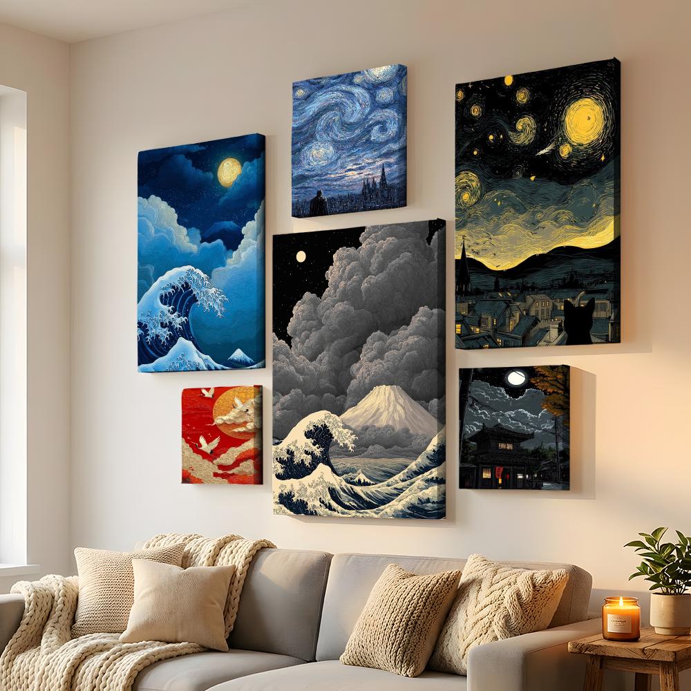 Home Decor Japandi Style - Quadro da parete con cornice, stile