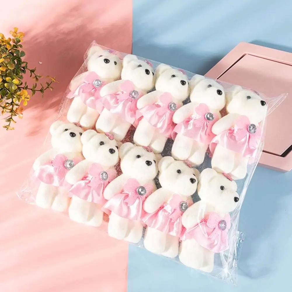 Home Decor Unique Items - 10 Pezzi Orsetto Bouquet Gelato Diamantato,