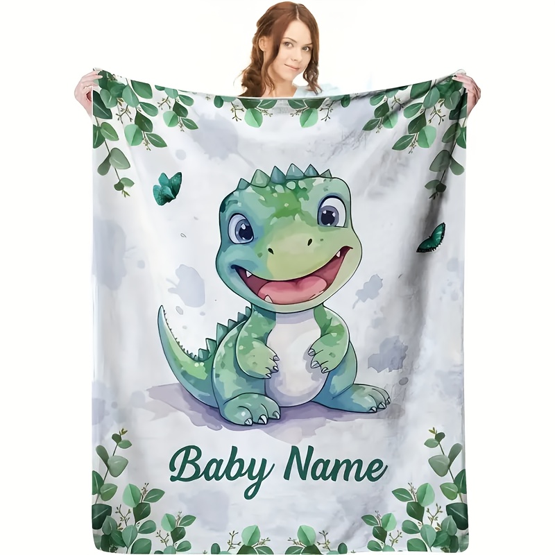 Neutral Throw Blanket - Coperta Personalizzata con Nome del Bambino