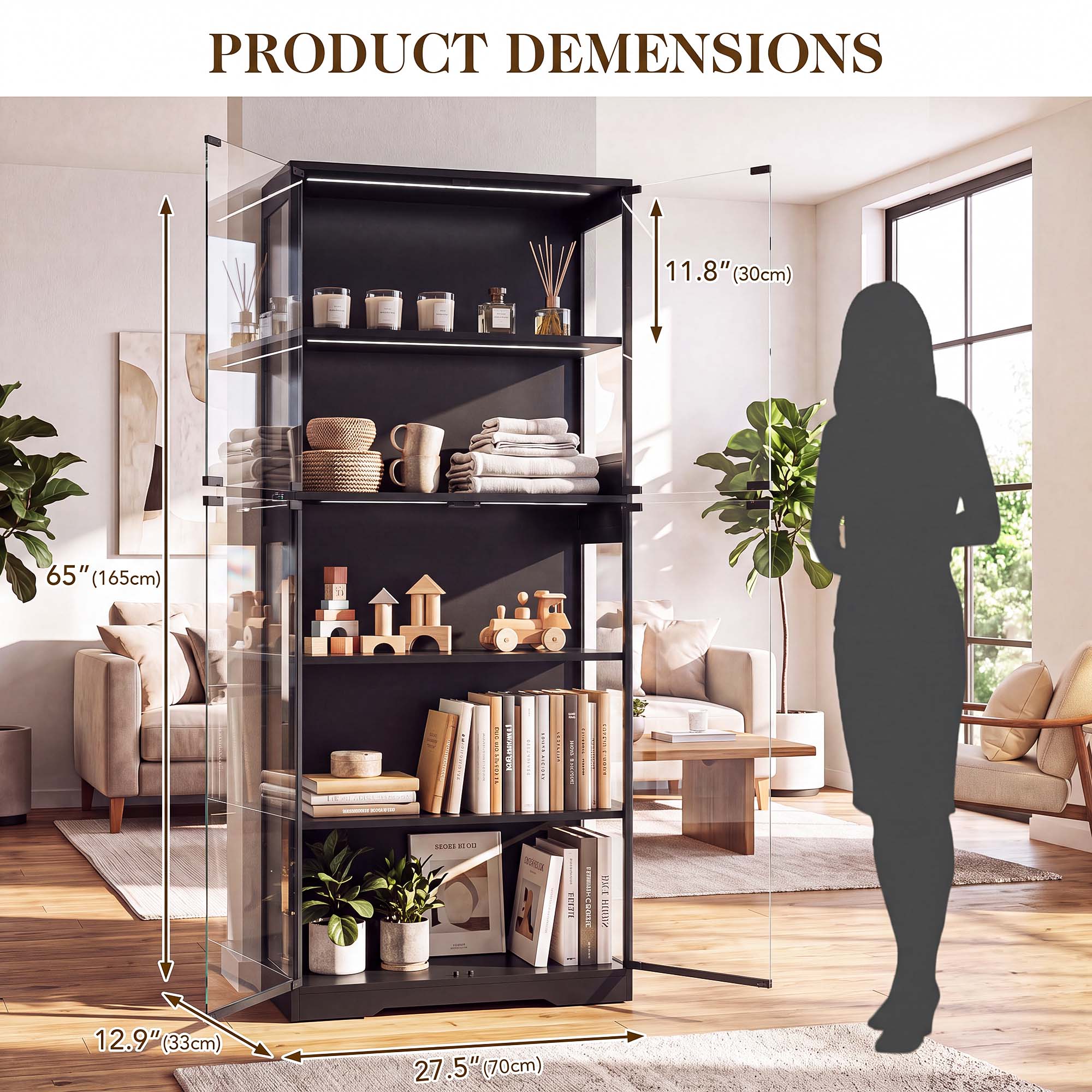 TCGBKAF Vetrina a 5 Ripiani co - Home Decor Lamp recensione e prezzo