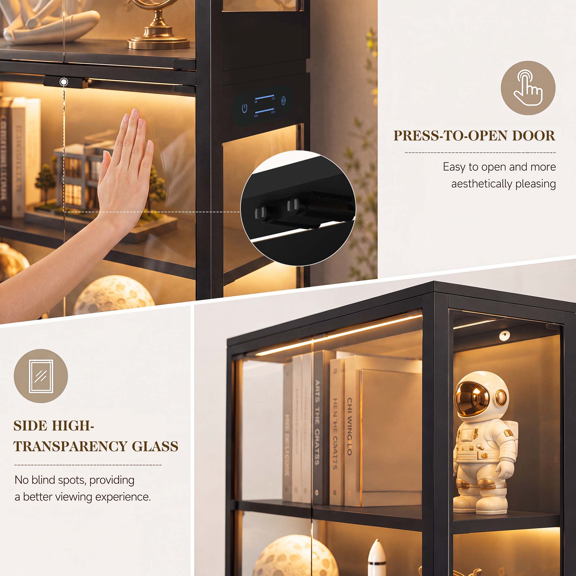 TCGBKAF Vetrina a 5 Ripiani co - Home Decor Lamp recensione e prezzo