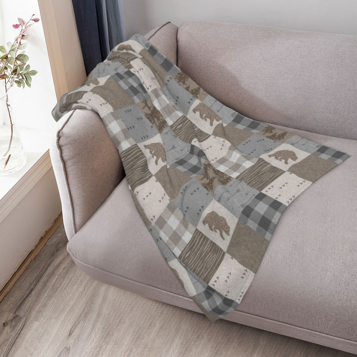 Coperta Patchwork con Orsi - C - Neutral Throw Blanket recensione e prezzo