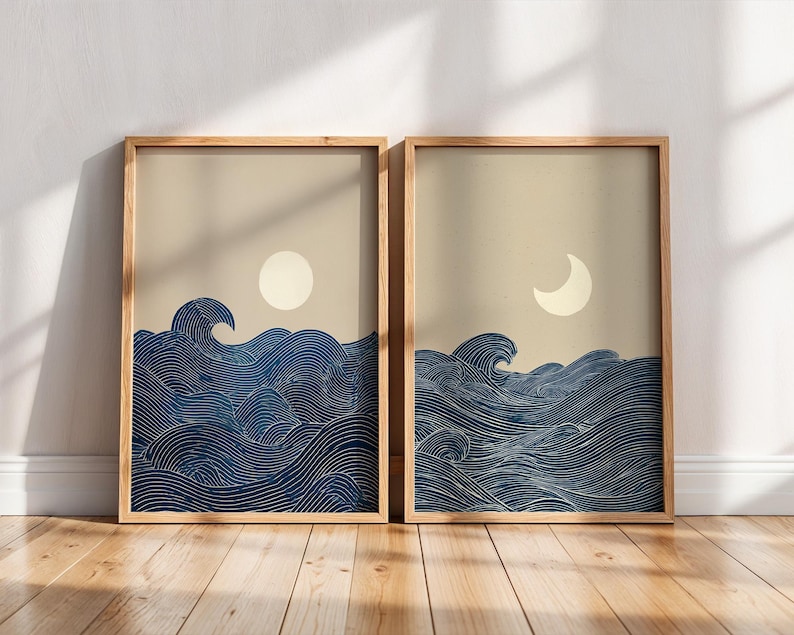 2 Stampe su Tela Minimaliste J - Home Decor Japandi Style recensione e prezzo