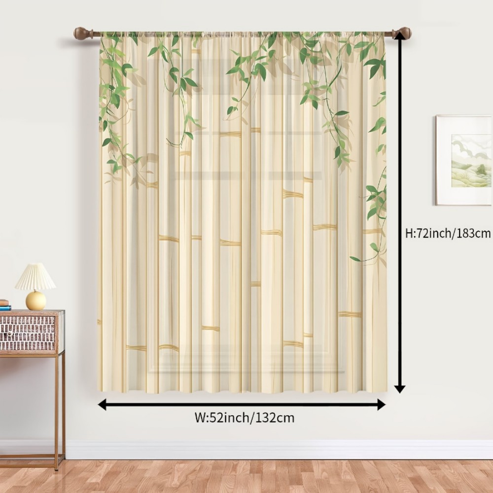 1 tenda trasparente con stampa - Home Decor Zen recensione e prezzo