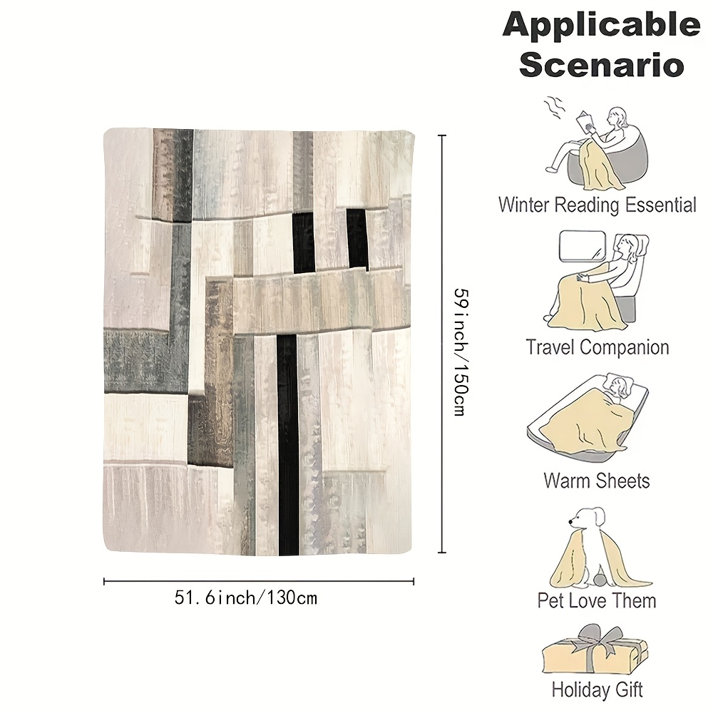 Lussuosa Coperta in Flanella d - Neutral Throw Blanket recensione e prezzo