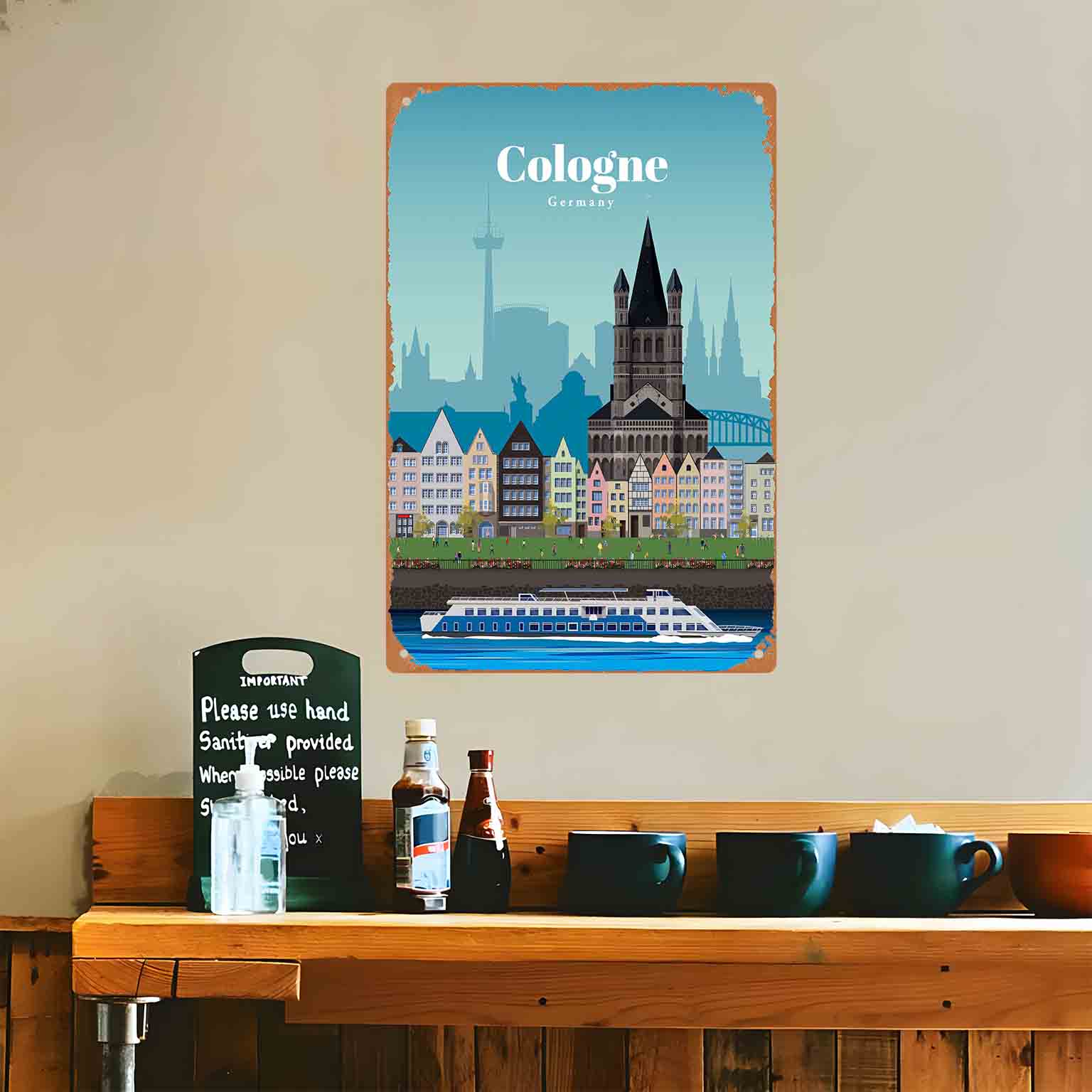 Insegna da parete in metallo 2 - Germany Home Decor recensione e prezzo