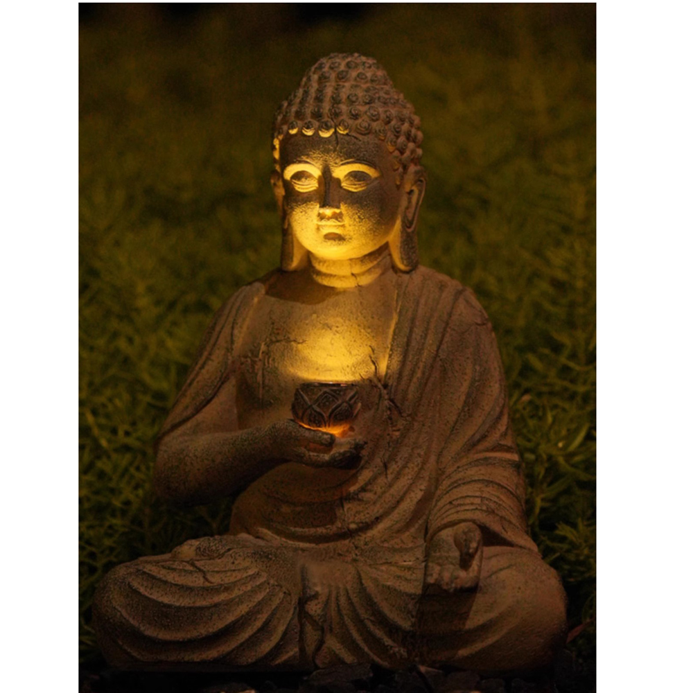 Statua di Buddha solare in res - Home Decor Quirky recensione e prezzo