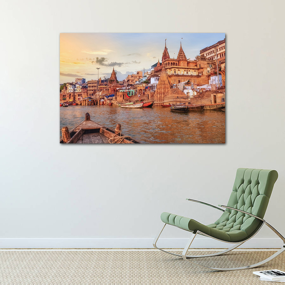 Poster con paesaggio del fiume - Home Decor Varanasi recensione e prezzo